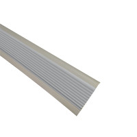 PVC樓梯包邊防滑條 辦公學校疏散通道 大理石階梯止滑條 灰色寬5cm長25m 13864 - 灰色2cmx25mx3mm