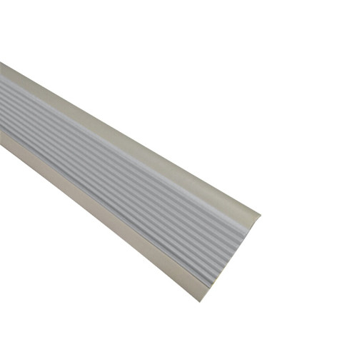 PVC樓梯包邊防滑條 辦公學校疏散通道 大理石階梯止滑條 灰色寬5cm長25m 13864 - 灰色2cmx25mx3mm