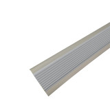 PVC樓梯包邊防滑條 辦公學校疏散通道 大理石階梯止滑條 灰色寬5cm長25m 13864 - 灰色2cmx25mx3mm