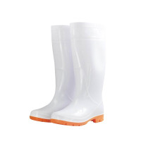 高筒雨靴 廚房清潔防滑工作雨鞋 白色 45碼 - 白色45