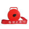 手提式電力安全警示帶（禁止通行）5cm×100m 盒裝錦綸隔離帶 安全警示隔離帶 13938 - 紅色5cm*100m