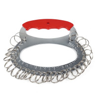 28位元金屬鑰匙盤（含鑰匙圈）房間鑰匙管理盤 金屬鑰匙板 不鏽鋼鑰匙收納板 鑰匙管理圈 13995 - 本色13cmx15cm