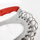 28位元金屬鑰匙盤（含鑰匙圈）房間鑰匙管理盤 金屬鑰匙板 不鏽鋼鑰匙收納板 鑰匙管理圈 13995 - 本色13cmx15cm