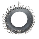 36位金屬鑰匙盤（含鑰匙圈）宿舍房間鑰匙管理盤 不鏽鋼鑰匙圈 手提鑰匙收納板 - 原色14.5*14.5cm