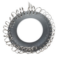 36位金屬鑰匙盤（含鑰匙圈）宿舍房間鑰匙管理盤 不鏽鋼鑰匙圈 手提鑰匙收納板 - 原色14.5*14.5cm