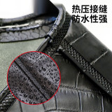 半身連身下水褲 釣魚釣魚魚池水庫作業PVC防水褲 水產加工作業背帶褲加厚耐磨 44碼 13985 - 黑色44