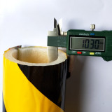 管狀警告防撞棉（2支裝）Φ46*300mm 弧形防撞棉 圓管型防撞海綿 圓管形狀防撞棉 13974 - 黃黑條紋46x26x300mm