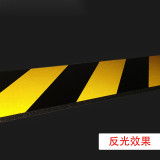 警示防撞棉（10個裝）20*50*1cm 黃/黑 黃黑條紋警示防撞棉 PU防撞棉 牆角牆面防撞緩衝棉 13977 - 黃黑色200*500*10mm