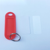 塑膠鑰匙牌（100個裝） 紅色 彩色分類管理箱鑰匙牌 可書寫編號 13409 - 紅色5x2.3cm