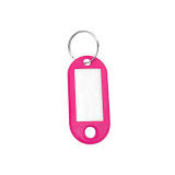 塑膠鑰匙牌（100個裝） 梅紅 鑰匙管理箱鑰匙牌 彩色分類鑰匙牌 可書寫編號鑰匙牌 13410 - 梅紅5x2.3cm