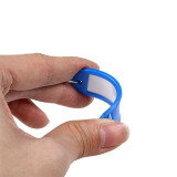 塑膠鑰匙牌（100個裝） 天藍 彩色分類管理箱鑰匙牌 可書寫編號 13412 - 天藍色5x2.3cm