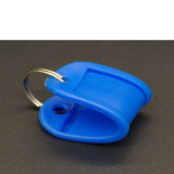 塑膠鑰匙牌（100個裝） 深藍 彩色分類管理箱鑰匙牌 可書寫編號 13413 - 深藍5x2.3cm