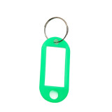 塑膠鑰匙牌（100個裝） 綠色 鑰匙管理箱鑰匙牌 彩色分類鑰匙牌 可書寫編號鑰匙牌 13414 - 綠色5x2.3cm