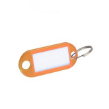 塑膠鑰匙牌（100個裝） 橘色 彩色分類管理箱鑰匙牌 可書寫編號 13416 - 橘色5x2.3cm