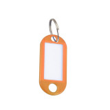 塑膠鑰匙牌（100個裝） 橘色 彩色分類管理箱鑰匙牌 可書寫編號 13416 - 橘色5x2.3cm