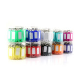 塑膠鑰匙牌（100個裝） 混色 彩色分類管理箱鑰匙牌 可書寫編號 13419 - 混色5x2.3cm