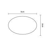 ROHS標籤（480片裝）2×3cm 銅版紙不乾膠 歐盟綠色環保標籤 橢圓形ROHS標籤 13556 - 綠色20x30mm