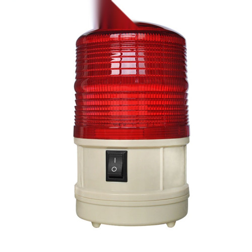磁吸式警示燈 警報燈LED頻閃乾電池無聲警告燈 安保崗亭警報燈 工程車警燈信號燈 紅色 16161 - 紅色