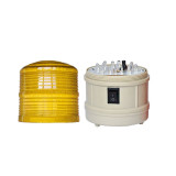 磁吸式警示燈 警報燈LED頻閃乾電池無聲警告燈 安保崗亭警報燈 工程車警燈信號燈 黃色 16162 - 黃色