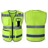 升級款反光背心 警示反光背心 安全衣反光馬甲安全衣交通升級馬甲 13663 - 漁網布料均碼