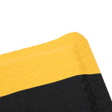 加厚耐磨地墊（90×150cm）工廠車間加厚耐磨PVC腳墊減震防滑墊 17350 - 黑+黃邊90×150cm