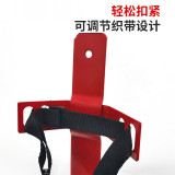 滅火器固定架 車載船用滅火器固定支架 滅火器支架掛架5-6kg鐵綁帶 - 紅色