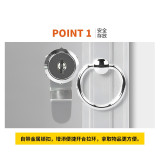 多功能醫藥箱 便民服務箱 藥品收納盒 鋁合金壁掛式醫藥箱 小號 1G00001 - 本色300x110x270mm