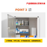 多功能醫藥箱 便民服務箱 藥品收納盒 鋁合金壁掛式醫藥箱 小號 1G00001 - 本色300x110x270mm