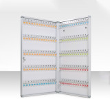 壁掛式鎖匙箱 鋁合金鑰匙管理箱 鑰匙盒 壁掛鑰匙櫃 含鑰匙牌160位元 1C00062 - 本色520x55x780mm