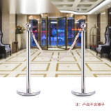 圓球禮賓桿禮賓柱 掛繩圍籬一公尺護欄 銀行飯店機場隔離警戒線 銀色 1B00003 - 銀色