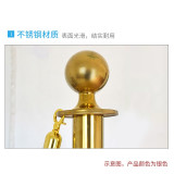 圓球禮賓桿禮賓柱 掛繩圍籬一公尺護欄 銀行飯店機場隔離警戒線 銀色 1B00003 - 銀色