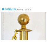 圓球禮賓桿禮賓柱 掛繩圍籬一公尺護欄 銀行飯店機場隔離警戒線 鈦金 1B00004 - 鈦金