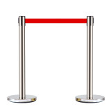 一公尺欄桿 隔離帶伸縮帶警戒線 銀行飯店商場排隊護欄 銀色2公尺線 1B00006 - 銀色