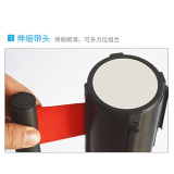 一米線欄桿 隔離帶伸縮帶警戒線 銀行飯店商場排隊護欄 黑色2米線 1B00007 - 黑色