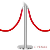 迎賓球禮賓柱掛繩圍欄 一米線護欄圍欄桿 大號紅色絨布繩1.5公尺銀色鉤 1B00020 - 銀色鉤