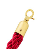 迎賓球禮賓柱掛繩圍籬 一公尺線護欄圍籬桿 小號紅麻繩1.5公尺鈦金鉤 1B00021 - 鈦金鉤