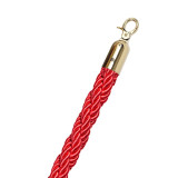 迎賓球禮賓柱掛繩圍籬 一公尺線護欄圍籬桿 小號紅麻繩1.5公尺鈦金鉤 1B00021 - 鈦金鉤