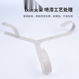 船用成人游泳圈 兒童塑膠游泳救生浮圈 實心救生圈支架 白色 - 白色