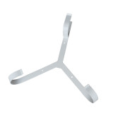 船用成人游泳圈 兒童塑膠游泳救生浮圈 實心救生圈支架 白色 - 白色