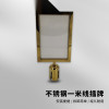 不鏽鋼隔離柱插牌 圍籬 隔離柱商場一米線排隊圍籬廣告牌展示牌 A4豎插鈦金 1B00150 - 鈦金