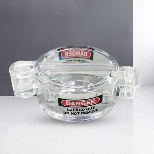 儲槽鎖 氣閥安全鎖具液化天然氣閥門鎖 內徑80mm 內高25mm 透明款 - 孔徑30mm 內徑：80mm 鎖孔直徑：8mm 內高35.5mm