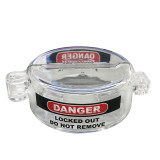 儲槽鎖 氣閥安全鎖具液化天然氣閥門鎖 內徑100mm 內高25mm 透明款 - 孔徑40mm 內徑：100mm 鎖孔直徑：8mm 內高40mm