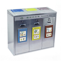 戶外適配不銹鋼三類回收箱 | 防銹防腐易清潔 | 三類分類設計 戶外適配不銹鋼三類回收箱 | 防銹防腐易清潔 | 三類分類設計