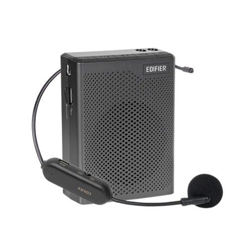 Edifier MF5 Pro 便攜式擴音機 - 黑色 | DSP 智慧降噪防嘯叫 | 人體工學弧形設計 | 輕巧便攜可掛腰 | 香港行貨