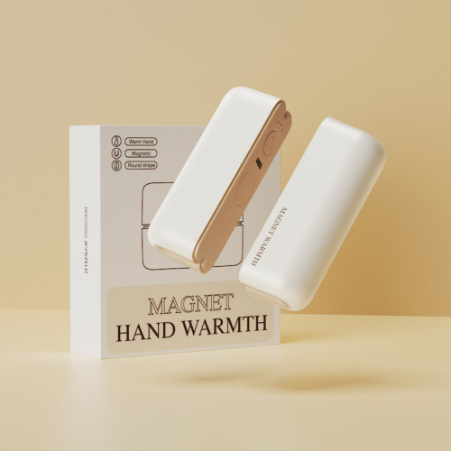 冬季戶外分體「二合一」磁吸暖手寶 - 白色 |  一秒全身發熱 | 6000mAh強勁續航 | 分體磁吸 | 0-60℃快速控溫