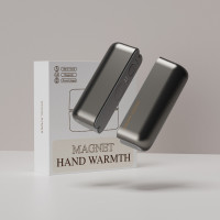 冬季戶外分體「二合一」磁吸暖手寶 - 黑色 |  一秒全身發熱 | 6000mAh強勁續航 | 分體磁吸 | 0-60℃快速控溫
