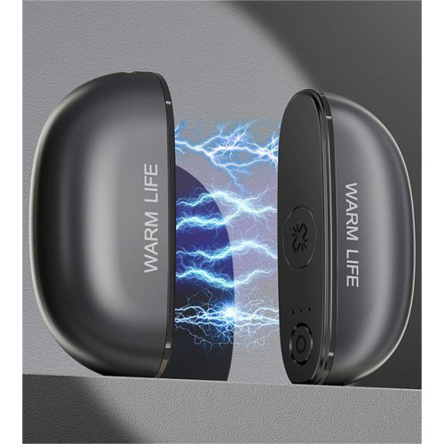 戶外暖氣充電二合一 磁吸暖手寶 - 黑色 | 分體磁吸設計 | 快速升溫55℃ | 三檔智慧控溫 | 超長續航大容量