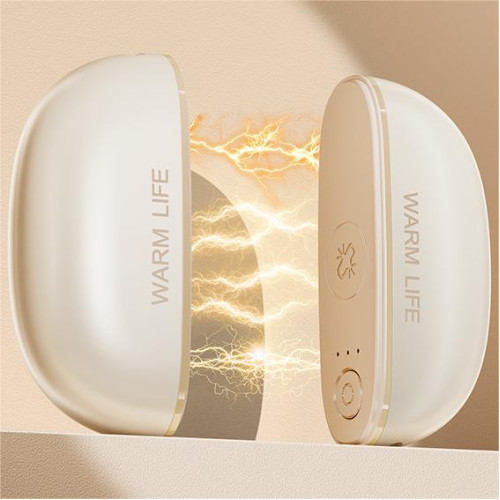 戶外暖氣充電二合一 磁吸暖手寶 - 白色 | 分體磁吸設計 | 快速升溫55℃ | 三檔智慧控溫 | 超長續航大容量