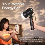 ULANZI BG5 手把式移動電源(6400mAh) - 黑色 | 100W雙向快充 | 行動電源 + 手持握把二合一 | 香港行貨