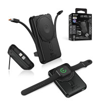 XPower M10C+ 6合1多功能數顯10000mAh 20W 磁吸無線移動電源(3C認證) - 黑色 | 雙內置充電線 | N54強力釹磁鐵 | Magnetic無線快充(15W) | 香港行貨 XPower M10C+ 6合1多功能數顯10000mAh 20W 磁吸無線移動電源(3C認證) - 黑色 | 雙內置充電線 | N54強力釹磁鐵 | Magnetic無線快充(15W) | 香港行貨